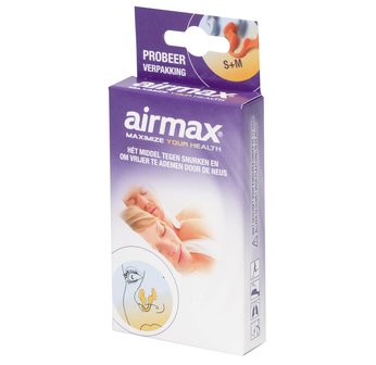 Airmax neusspreider probeerverpakking maat small en medium