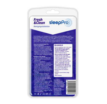 SleepPro Fresh & Clean reinigingstabletten 20 stuks