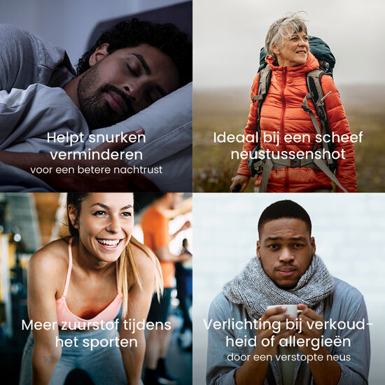 Breathe Right Clear neusstrips voor de gevoelige huid