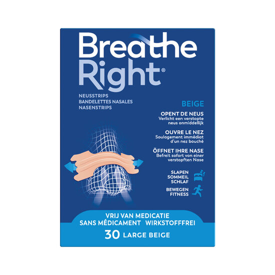 Breathe Right neusstrips tanned 30 st